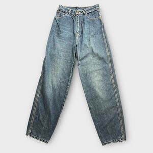 Vintage 80s Gitano Small 28 x 31 Medium blue denim High Rise Baggy Mom Jeans